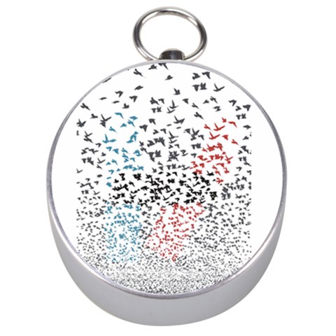 Twenty One Pilots Birds Silver Compass from ArtsNow.com Front