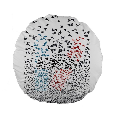 Twenty One Pilots Birds Standard 15  Premium Flano Round Cushion  from ArtsNow.com Front