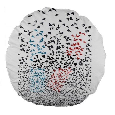 Twenty One Pilots Birds Large 18  Premium Flano Round Cushion  from ArtsNow.com Front