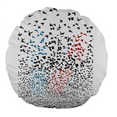 Twenty One Pilots Birds Large 18  Premium Flano Round Cushion  from ArtsNow.com Front