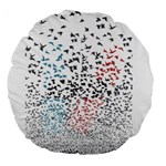 Twenty One Pilots Birds Large 18  Premium Flano Round Cushion 