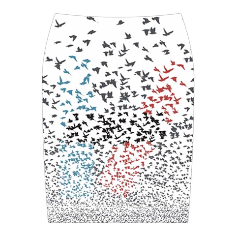 Twenty One Pilots Birds Midi Wrap Pencil Skirt from ArtsNow.com Back