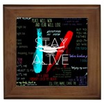 Twenty One Pilots Stay Alive Song Lyrics Quotes Framed Tile
