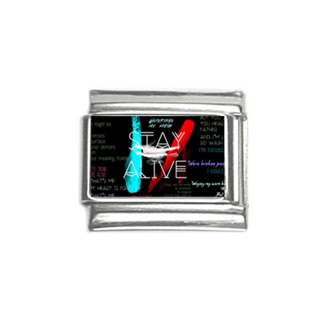 Twenty One Pilots Stay Alive Song Lyrics Quotes Italian Charm (9mm) from ArtsNow.com Front