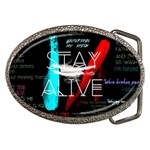 Twenty One Pilots Stay Alive Song Lyrics Quotes Belt Buckle