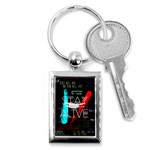 Twenty One Pilots Stay Alive Song Lyrics Quotes Key Chain (Rectangle)