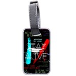 Twenty One Pilots Stay Alive Song Lyrics Quotes Luggage Tag (two sides)