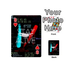 Twenty One Pilots Stay Alive Song Lyrics Quotes Playing Cards 54 (Mini) from ArtsNow.com Front - Heart8