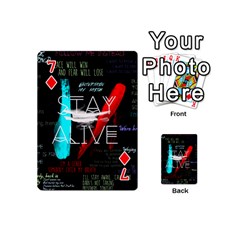 Twenty One Pilots Stay Alive Song Lyrics Quotes Playing Cards 54 (Mini) from ArtsNow.com Front - Diamond7