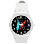 Twenty One Pilots Stay Alive Song Lyrics Quotes Round Plastic Sport Watch (M)