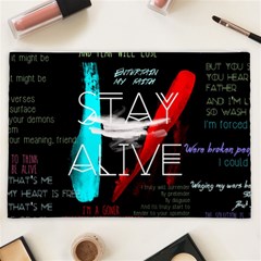 Twenty One Pilots Stay Alive Song Lyrics Quotes Cosmetic Bag (XXL) from ArtsNow.com Back