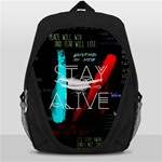 Twenty One Pilots Stay Alive Song Lyrics Quotes Backpack Bag