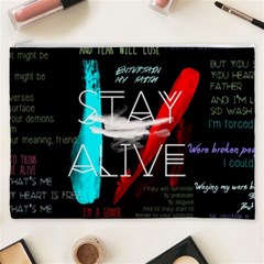 Twenty One Pilots Stay Alive Song Lyrics Quotes Cosmetic Bag (XXXL) from ArtsNow.com Front