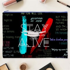 Twenty One Pilots Stay Alive Song Lyrics Quotes Cosmetic Bag (XXXL) from ArtsNow.com Front