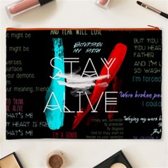 Twenty One Pilots Stay Alive Song Lyrics Quotes Cosmetic Bag (XXXL) from ArtsNow.com Back