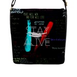 Twenty One Pilots Stay Alive Song Lyrics Quotes Flap Closure Messenger Bag (L)