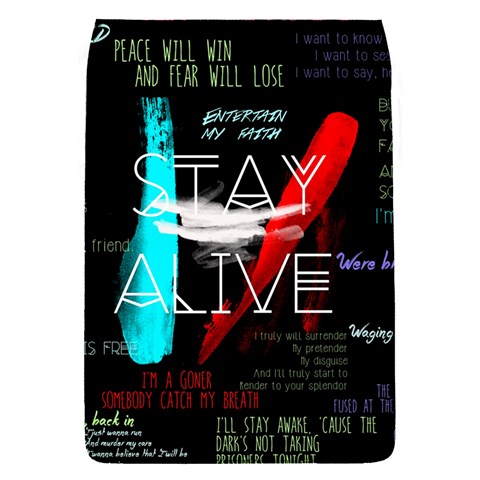 Twenty One Pilots Stay Alive Song Lyrics Quotes Removable Flap Cover (S) from ArtsNow.com Front