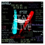 Twenty One Pilots Stay Alive Song Lyrics Quotes Large Satin Scarf (Square)