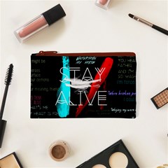 Twenty One Pilots Stay Alive Song Lyrics Quotes Cosmetic Bag (XS) from ArtsNow.com Front