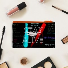 Twenty One Pilots Stay Alive Song Lyrics Quotes Cosmetic Bag (XS) from ArtsNow.com Back