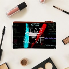 Twenty One Pilots Stay Alive Song Lyrics Quotes Cosmetic Bag (XS) from ArtsNow.com Back
