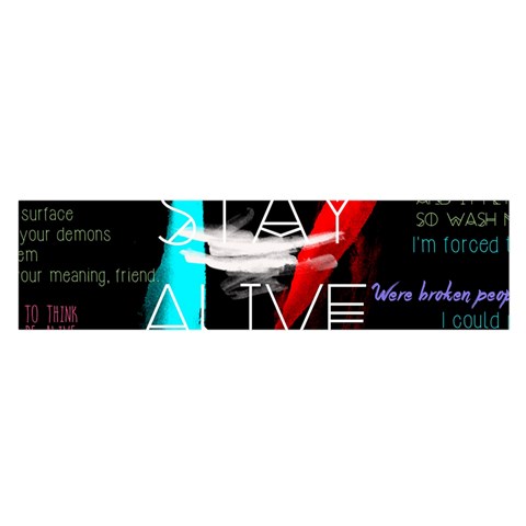 Twenty One Pilots Stay Alive Song Lyrics Quotes Satin Scarf (Oblong) from ArtsNow.com Front