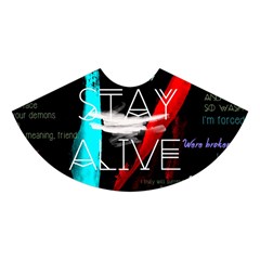 Twenty One Pilots Stay Alive Song Lyrics Quotes Midi Sleeveless Dress from ArtsNow.com Skirt Back