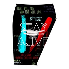 Twenty One Pilots Stay Alive Song Lyrics Quotes Midi Wrap Pencil Skirt from ArtsNow.com  Front Right 