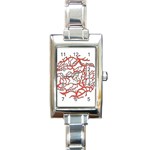 Twenty One Pilots Tear In My Heart Soysauce Remix Rectangle Italian Charm Watch