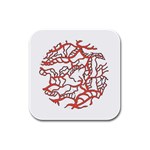 Twenty One Pilots Tear In My Heart Soysauce Remix Rubber Square Coaster (4 pack)