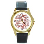 Twenty One Pilots Tear In My Heart Soysauce Remix Round Gold Metal Watch