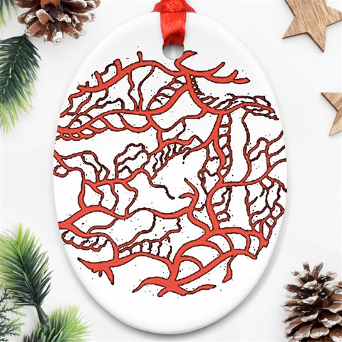 Twenty One Pilots Tear In My Heart Soysauce Remix Oval Ornament (Two Sides) from ArtsNow.com Front