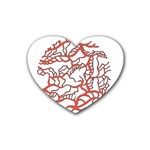 Twenty One Pilots Tear In My Heart Soysauce Remix Rubber Coaster (Heart)