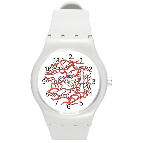 Twenty One Pilots Tear In My Heart Soysauce Remix Round Plastic Sport Watch (M) from ArtsNow.com Front