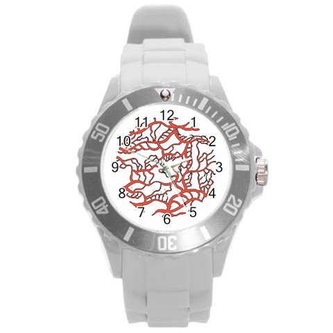 Twenty One Pilots Tear In My Heart Soysauce Remix Round Plastic Sport Watch (L) from ArtsNow.com Front