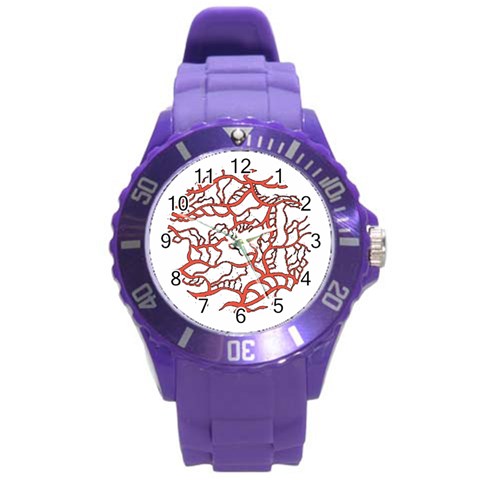 Twenty One Pilots Tear In My Heart Soysauce Remix Round Plastic Sport Watch (L) from ArtsNow.com Front