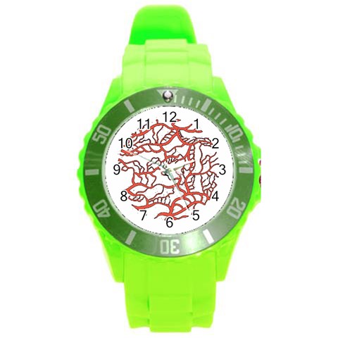 Twenty One Pilots Tear In My Heart Soysauce Remix Round Plastic Sport Watch (L) from ArtsNow.com Front