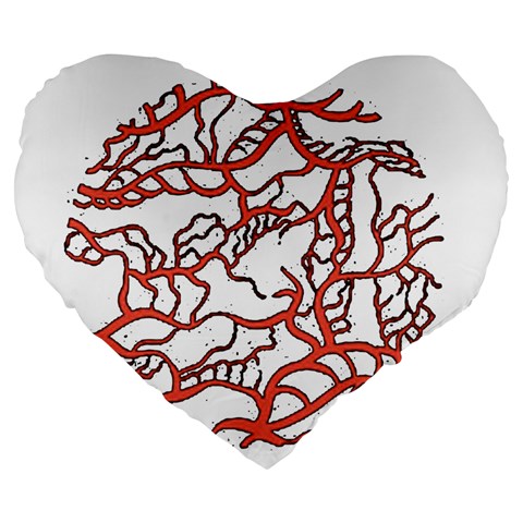 Twenty One Pilots Tear In My Heart Soysauce Remix Large 19  Premium Heart Shape Cushion from ArtsNow.com Front