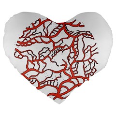 Twenty One Pilots Tear In My Heart Soysauce Remix Large 19  Premium Heart Shape Cushion from ArtsNow.com Front