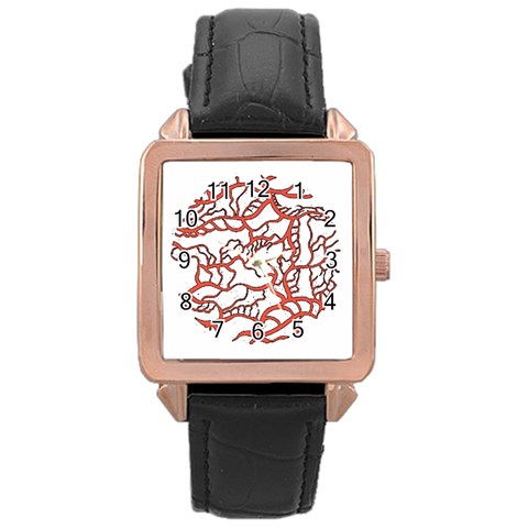 Twenty One Pilots Tear In My Heart Soysauce Remix Rose Gold Leather Watch  from ArtsNow.com Front