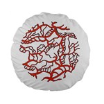 Twenty One Pilots Tear In My Heart Soysauce Remix Standard 15  Premium Flano Round Cushion 