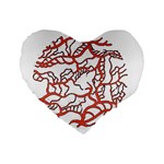 Twenty One Pilots Tear In My Heart Soysauce Remix Standard 16  Premium Flano Heart Shape Cushion 