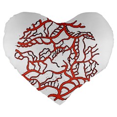 Twenty One Pilots Tear In My Heart Soysauce Remix Large 19  Premium Flano Heart Shape Cushion from ArtsNow.com Front
