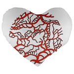 Twenty One Pilots Tear In My Heart Soysauce Remix Large 19  Premium Flano Heart Shape Cushion