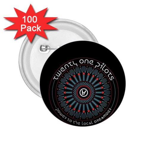 Twenty One Pilots  2.25  Button (100 pack) from ArtsNow.com Front