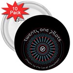 Twenty One Pilots  3  Button (10 pack)