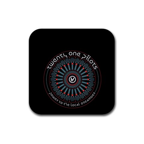 Twenty One Pilots  Rubber Coaster (Square) from ArtsNow.com Front