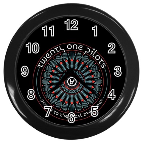 Twenty One Pilots  Wall Clock (Black) from ArtsNow.com Front