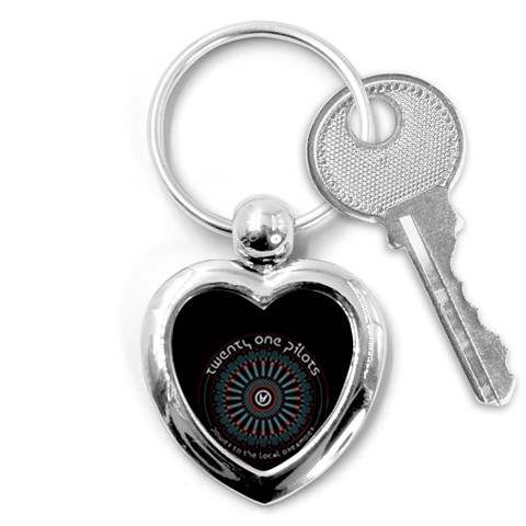Twenty One Pilots  Key Chain (Heart) from ArtsNow.com Front