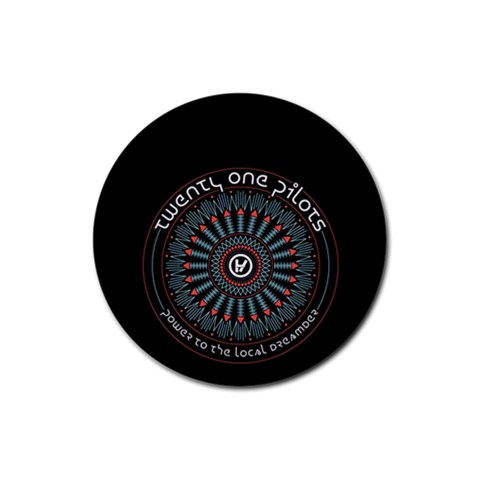 Twenty One Pilots  Rubber Coaster (Round) from ArtsNow.com Front